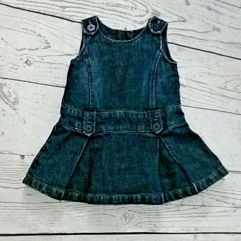 Adorable Baby Gap Denim Dress 12/18 Months